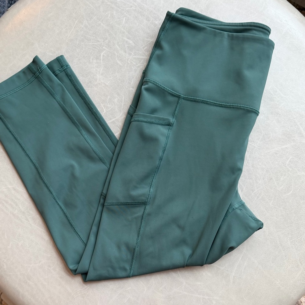 90 Degree By Reflex Sea Green Leggings sz Large - Picture 5 of 5